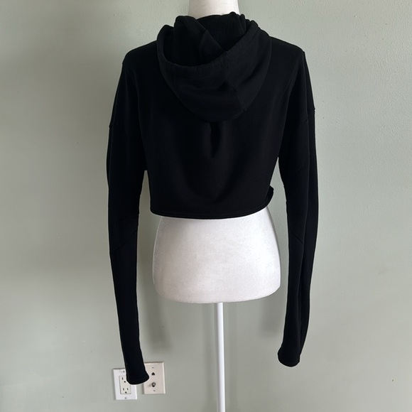 ALO Yoga Extreme Crop Zip Up Hoodie Black - Picture 13 of 13
